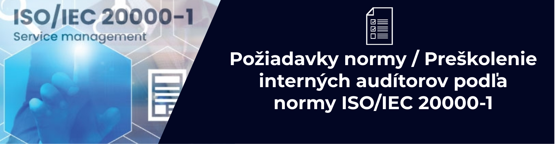 Požiadavky normy ISO/IEC 20000-1